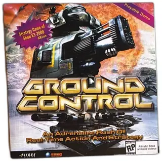 Sierra Ground Control Playable Demo CD 2000 Real-Time Strategy PC Game Promo
