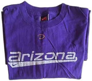 Vintage Nike Team Arizona Diamondbacks Purple T Shirt XXL 100 Percent Cotton Made In