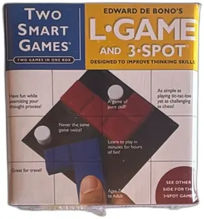 Edward De Bono Two Smart Games L Game and 3 Spot Rex Games Brain Skill Boxed
