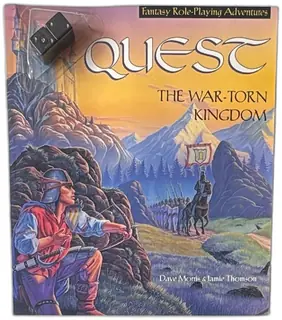 Quest The War Torn Kingdom First Edition 1997 Fantasy Role Playing Adventure Book