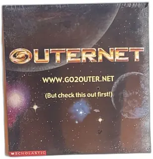Outernet Scholastic Promo CD-ROM Sealed 1990s Windows Mac Demo Screensaver Vintage