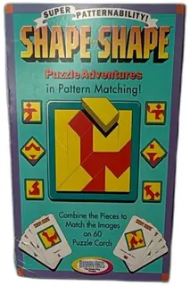1997 Binary Arts Shape By Shape Puzzle Game Complete Pattern Matching Set