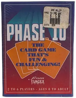 Phase 10 Card Game Fundex 1992 Vintage Factory Sealed Retro Family Game
