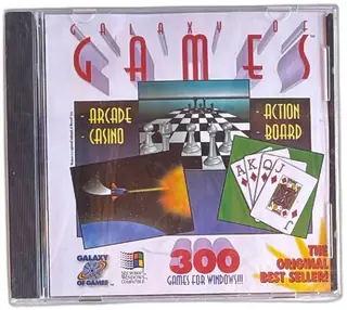 Galaxy Of Games 300 PC CD-ROM Arcade Casino Board Windows 3.1 95 98 Jewel Case