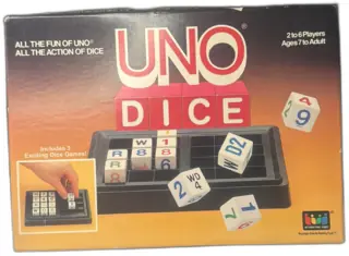 UNO Dice Game 1987 International Games Complete Vintage Set