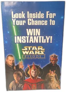 1999 Star Wars Episode I Phantom Menace Instant Win Game Ticket Taco Bell Pizza Hut KFC