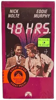 48 HRS Sealed VHS Tape Paramount Nick Nolte Eddie Murphy Vintage 1982