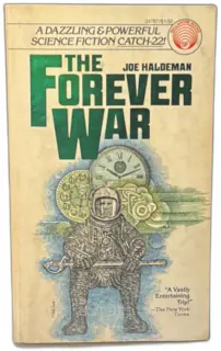 The Forever War by Joe Haldeman 1976 Ballantine First Paperback Murray Tinkelman
