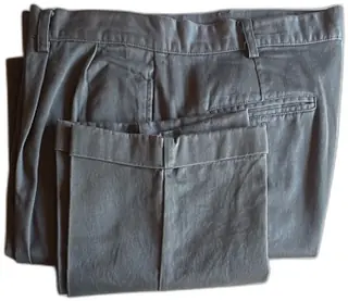 Bass G.H. Bass & Co Mens Dress Pants Gray 38x30 100 Percent Cotton Made in Philippine