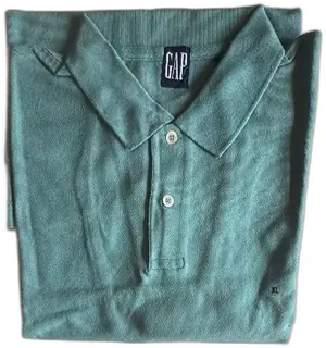 Gap Mens Classic Polo Shirt XL Green 100 Percent Cotton Tag New Old Stock Thailand