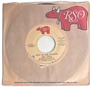 Bee Gees 1975 RSO Records 45 RPM Nights On Broadway Edge Of The Universe Vinyl Single