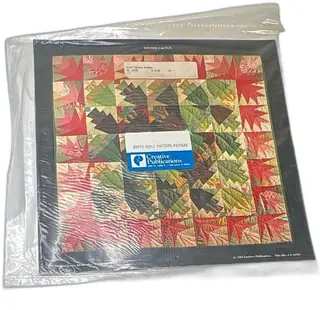 Creative Publications 1982 Quilt Pattern Posters Set Winter Cactus Michael James