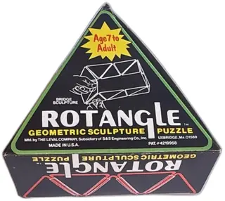 Rotangle Geometric Sculpture Puzzle Vintage Leval Bridge Sculpture 1970s USA