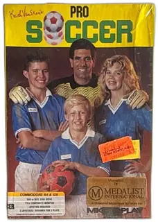 Keith Van Eron Pro Soccer Commodore 64 128 CIB MicroPlay Medalist Intl 1989