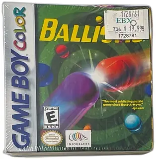 Ballistic Game Boy Color Sealed 1999 Infogrames Nintendo Puzzle Game New