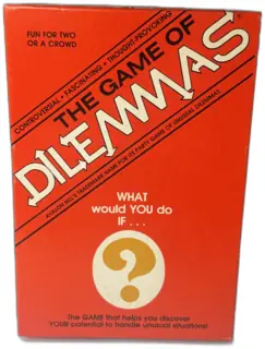 The Game of Dilemmas 1982 Avalon Hill Vintage Party Board Game Complete