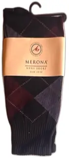 Merona Mens Argyle Dress Socks Size 10-13 Cotton Nylon Blend New In Packaging