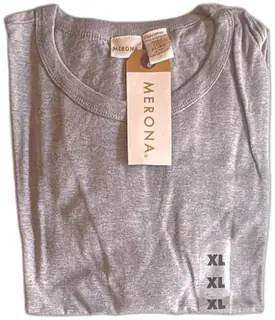Merona Mens Classic Fit Heather Grey XL T Shirt 100 Percent Cotton New With Tags