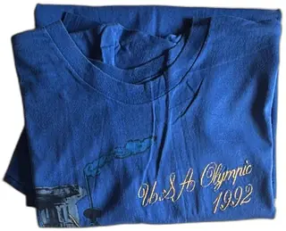 Vintage 1992 USA Olympic JCPenney Blue T Shirt X Large Official Licensed