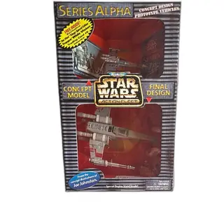 Star Wars Action Fleet Series Alpha X-Wing Starfighter Concept Model Galoob 1997