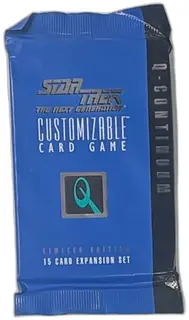 Star Trek TNG CCG Q Continuum Limited Edition Booster Pack 15 Cards Sealed