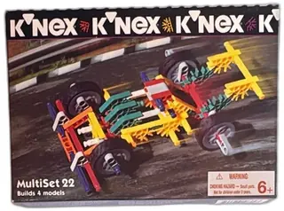 K'NEX MultiSet 22 Racing Team 10804 76 Piece 1995 Vintage Building Toy