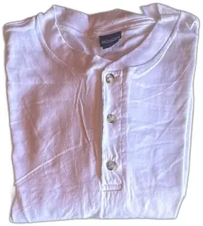 Honors Mens White Henley Long Sleeve Shirt XL 100 Percent Cotton New Tag