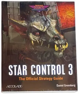 Star Control 3 Official Strategy Guide Accolade Daniel Greenberg New Sealed 1996