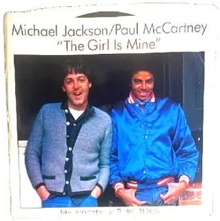 Michael Jackson Paul McCartney The Girl Is Mine 45 RPM Vinyl Epic 1982 With Sleeve
