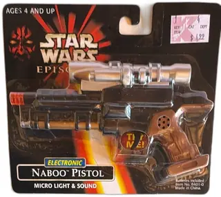 Star Wars Episode I Electronic Naboo Pistol Micro Light Sound Larami 8401