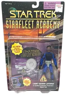 Star Trek Starfleet Academy Cadet Geordi LaForge Figure Radiation Suit 1996 Ne