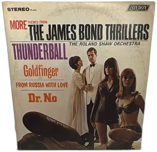 London PS 445 More Themes From James Bond Thrillers Roland Shaw Orchestra Stereo LP