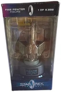 Star Trek Champions Bird Of Prey Fine Pewter Figure Limited Edition 1998 Boxed