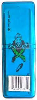2003 Target Blue Joker Plastic Case Playing Cards Idea Nuova Striped Design