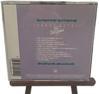 Johnny Mathis For Christmas CD 1986 Columbia Holiday Album With Case