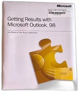 Microsoft Getting Results With Outlook 98 Vintage User Manual Guide 1998 White
