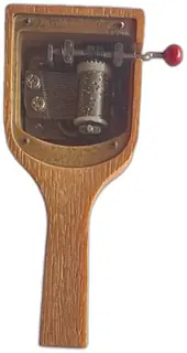 Creative Playthings Vintage Hand Crank Wooden Music Box Toy USA