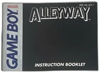 Nintendo Game Boy Alleyway Instruction Booklet Original 1989 Manual USA Version