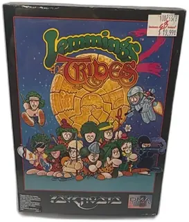 Lemmings Tribes IBM PC Big Box 3.5 Floppy Psygnosis DMA Design 1991 Sealed