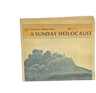 1980 Mount St Helens Eruption Newspaper Diary A Sunday Holocaust Columbian Herald