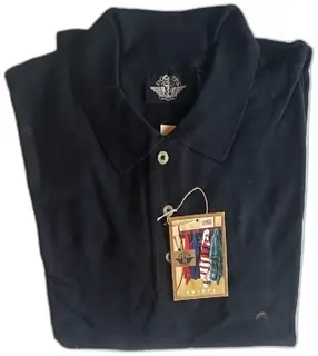 Dockers By Levi’s Black Polo Shirt XL Short Sleeve 100 Percent Cotton Vintage NWT