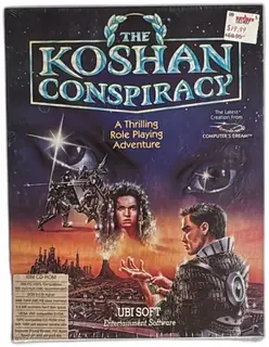 The Koshan Conspiracy IBM PC CD-ROM Big Box RPG Game Sealed Ubisoft 1992
