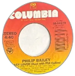 Philip Bailey Easy Lover Woman 7 Inch 45 RPM Columbia Vinyl Single 1984 Phil Collins