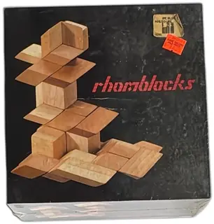 1990 Rhomblocks Wooden Building Set Tensegrity Systems Sealed New in Box