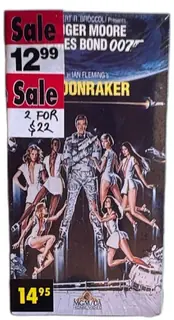 James Bond Moonraker 1994 MGM UA Home Video VHS Roger Moore Sealed Vintage