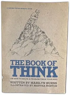 The Book Of Think Marilyn Burns 1976 First Edition Brown Paper School Problem Solving