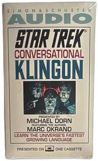 Star Trek Conversational Klingon Audio Cassette Sealed 1992 Simon Schuster