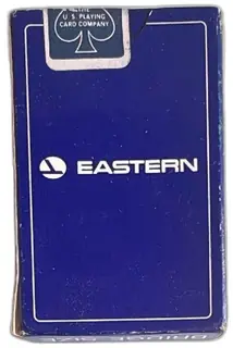 Eastern Airlines Vintage Bridge Size Playing Cards Blue US Playing Card Co Sealed