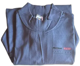 Vintage Microsoft Digital Alliance Sweatshirt XL Cotton Deluxe Blue Made In USA
