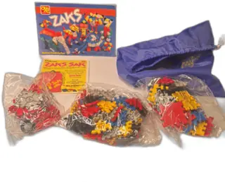 Ohio Art Zaks Deluxe Sak Vintage 1987 Building Set with Bag & Instructions